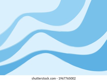 Simple background with gradient waving lines