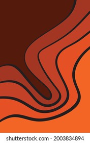 Simple background with gradient waving lines pattern