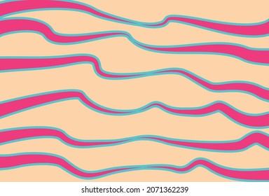 Simple background with gradient waving lines pattern