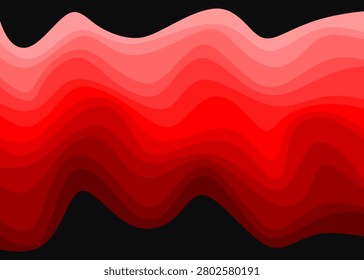 Simple background with gradient wavy lines pattern and with some copy space area
