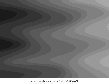 Simple background with gradient wavy lines pattern. Gradation waves background