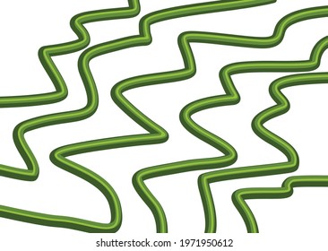 Simple background with green abstract drawing lines