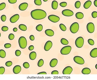 Simple background with green dots pattern