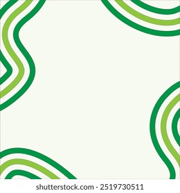 plano de fundo simples com linhas verdes em cada canto