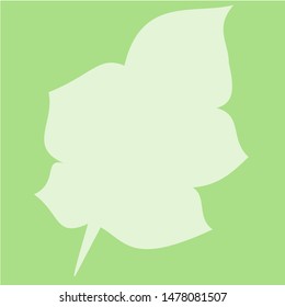 Simple background with green, which forms leaves