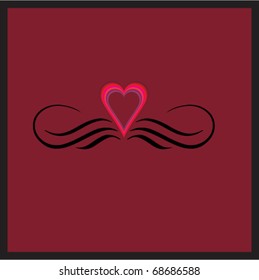 Simple background with heart
