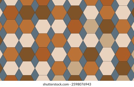 Simple background hexagon pattern for fabric sublimation