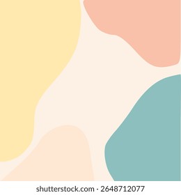 Ilustração de plano de fundo simples em cores pastel