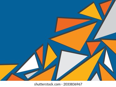 Simple background with irregular triangle pattern