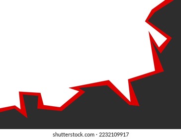 Simple background with jagged edge pattern and with some copy space area