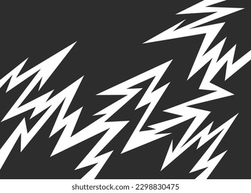 Simple background with jagged lightning pattern