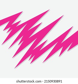 Simple background with jagged zigzag and spikes pattern