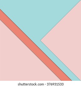 Simple background with layered paper - pastel trendcolors 2016