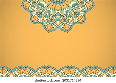 Simple background with mandala ethnic style