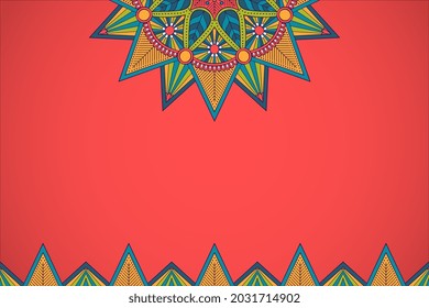 Simple background with mandala ethnic style