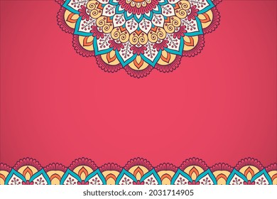 Fondo simple con estilo étnico mandala