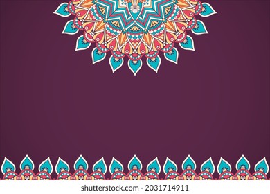 Einfaches Hintergrund mit mandalanischem Stil