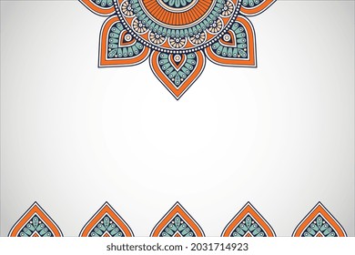 Simple background with mandala ethnic style