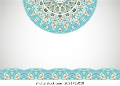 Simple background with mandala ethnic style