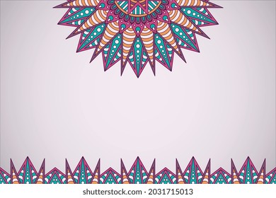 Fondo simple con estilo étnico mandala