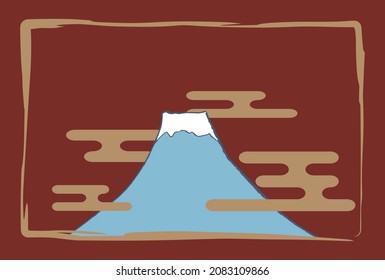 Sencillo material de fondo para las tarjetas del Año Nuevo Fuji