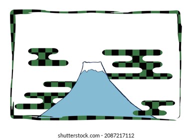 Simple background material for Mt. Fuji New Year's cards