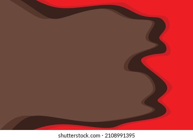 Simple background with melting liquid pattern and some copy space area