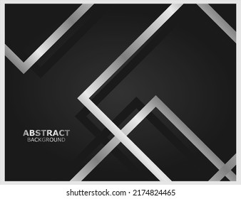 Simple background with metal rectangular outline pattern and shadow, premium, for business layout, digital certificate, brochure template, book cover, invitation. banners, flyers