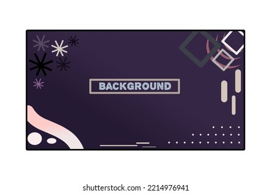 Simple Background With A Mix Of Colors That Match Some Unique Shapes.