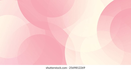 Simple background, modern minimalist pink and yellow gradations, circle art modern nice