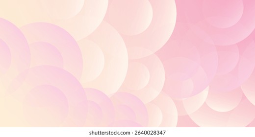 Simple background, modern minimalist pink and yellow gradations, circle effect abstract simple modern design