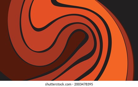 Simple background with orange gradient waving lines pattern