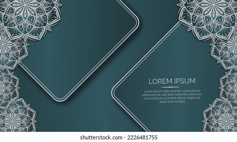 simple background with ornament border