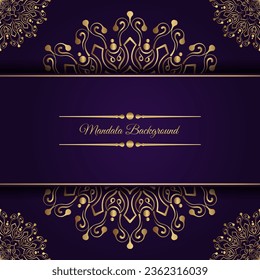 Simple background with ornamental mandala