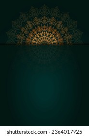 Fondo simple con mandala ornamental