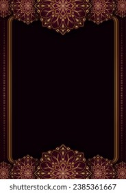 Fondo simple con mandala ornamental