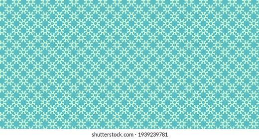 un sencillo patrón de fondo con adorno floral sobre un fondo verde. Textura de fondo de escritorio para tu diseño. Imagen del vector