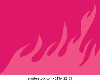 Simple background with pink flame pattern