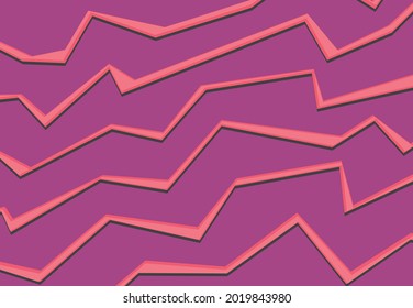 Simple background with pink gradation polygonal line color