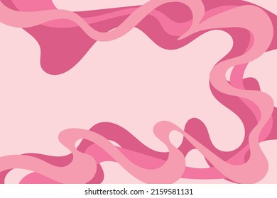 Simple background with pink gradient waving lines pattern and some copy space area