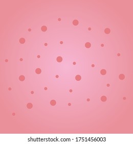 Simple background pink and there are circles