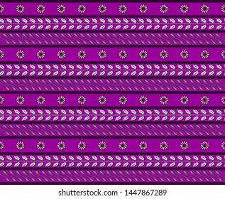 Simple Background Purple Batik Pattern Seamless