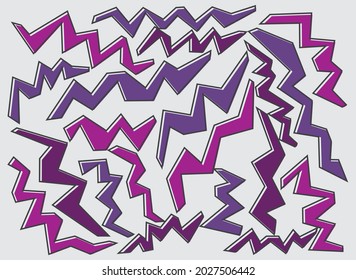 Fondo simple con patrón de línea zigzag