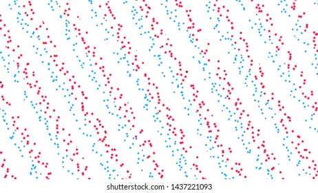 Simple background with red and blue little stars. Backdrop, banner for design layouts for independence Day, veterans Day