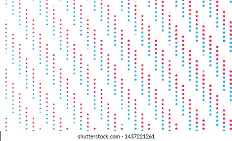 Simple background with red and blue little stars. Backdrop, banner for design layouts for independence Day, veterans Day
