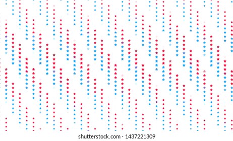 Simple background with red and blue little stars. Backdrop, banner for design layouts for independence Day, veterans Day