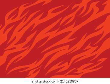 Simple background with red flame pattern