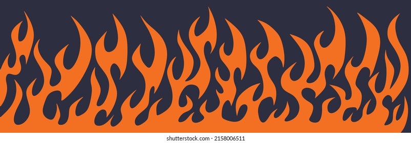 Simple background with red flame pattern