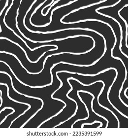 Simple background with rough contour line pattern