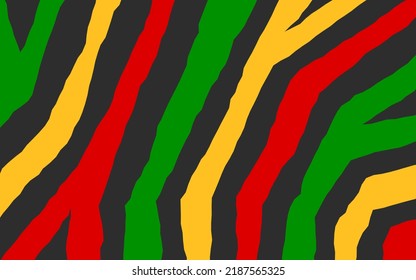 Simple background with rough lines pattern an d with Jamaican color theme